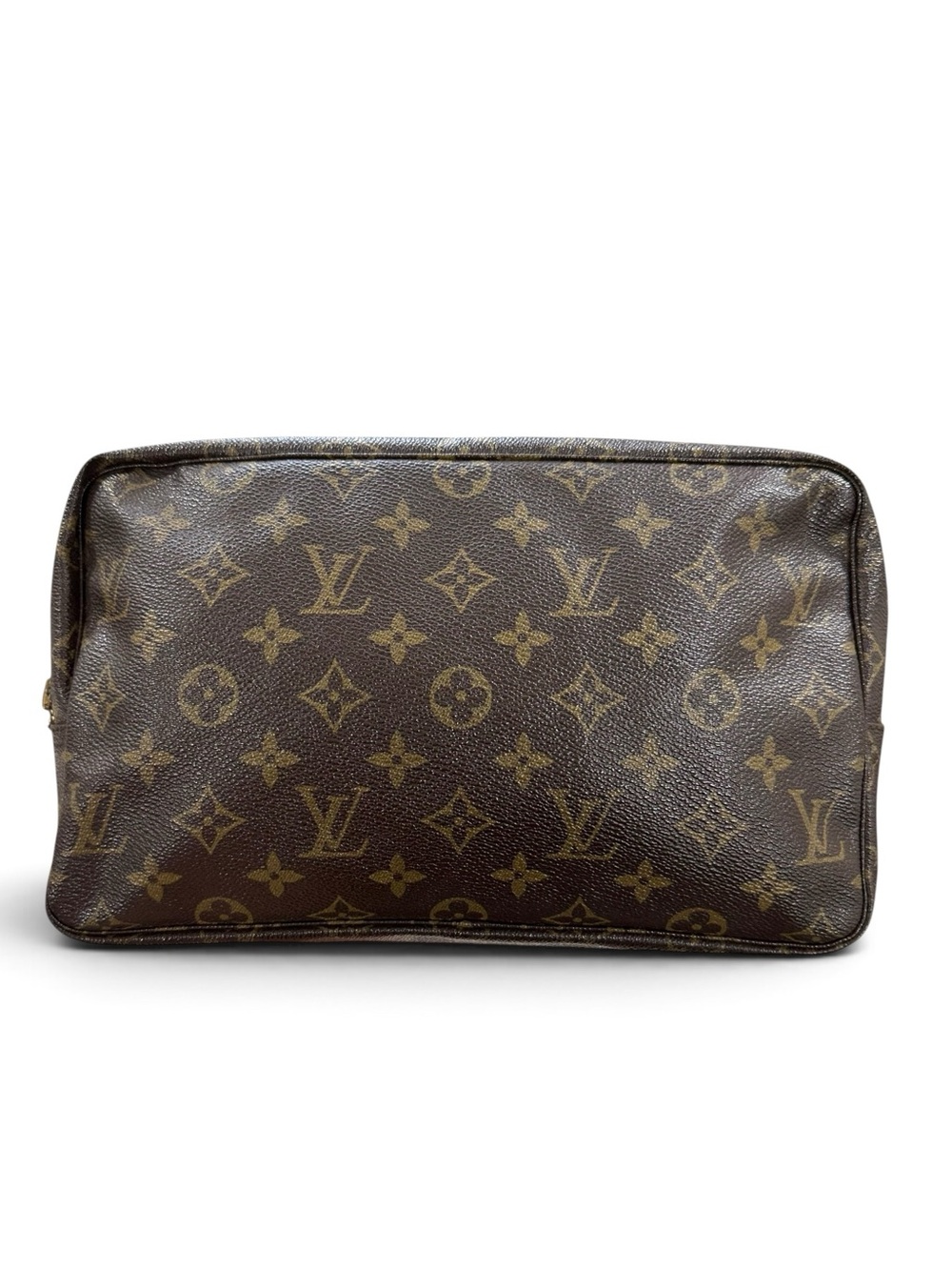 Louis Vuitton 1987 Monogram Leather Vintage Toiletry 28 Trousse Clutch Cosmetic